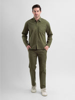 Olive Crest Linen Co-ord Set