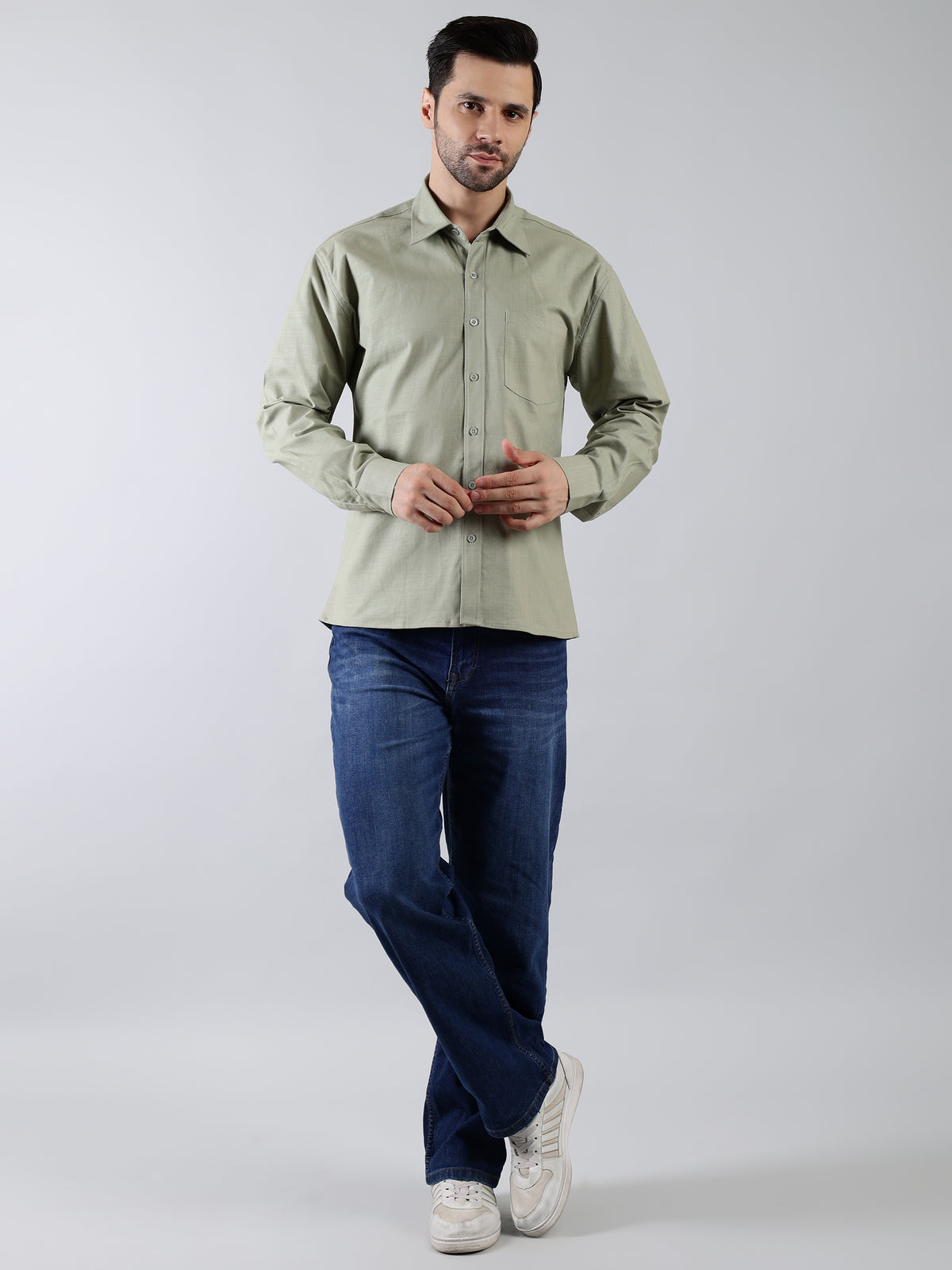 Relaxed Fit Solid Summer Shirt