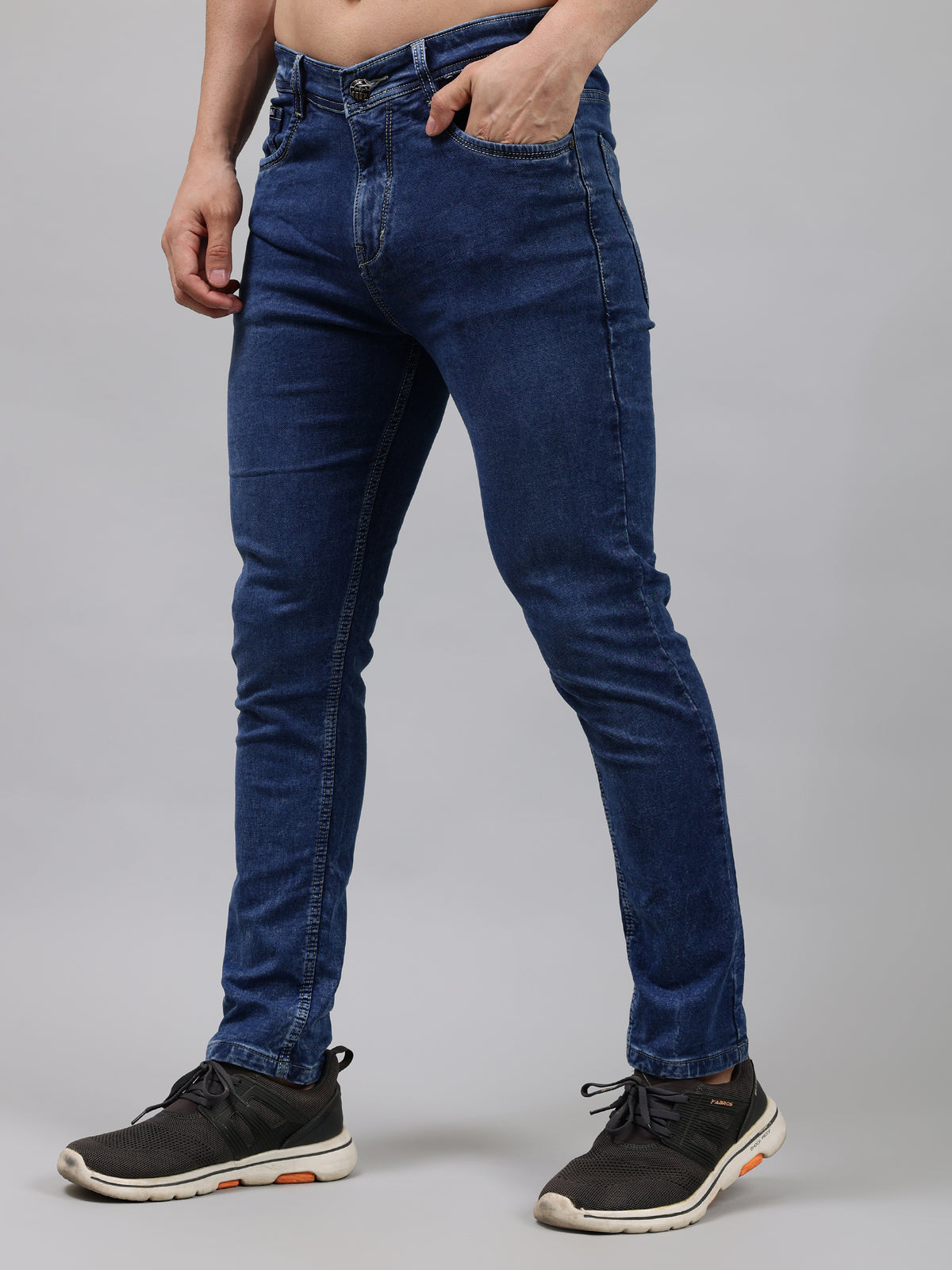Men's Mid Rise Slim Fit Stretchable Jeans