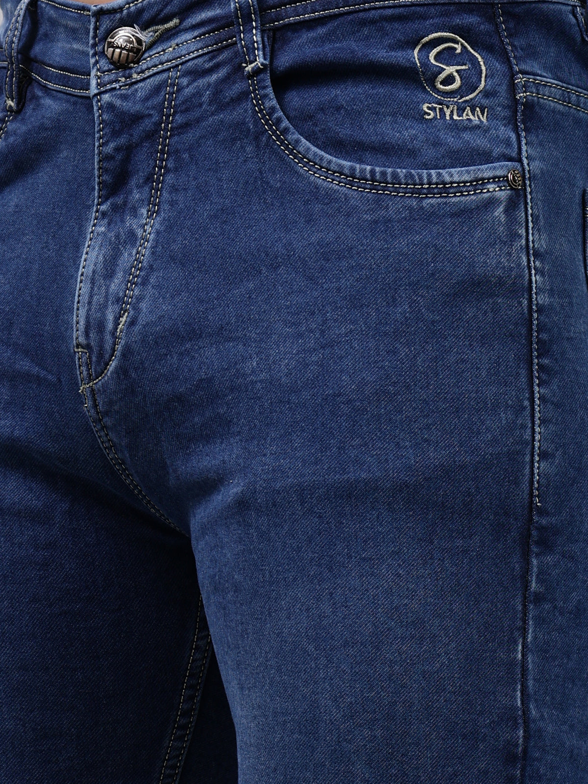 Men's Mid Rise Slim Fit Stretchable Jeans