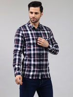 Slim Fit Checkered Casual Shirt
