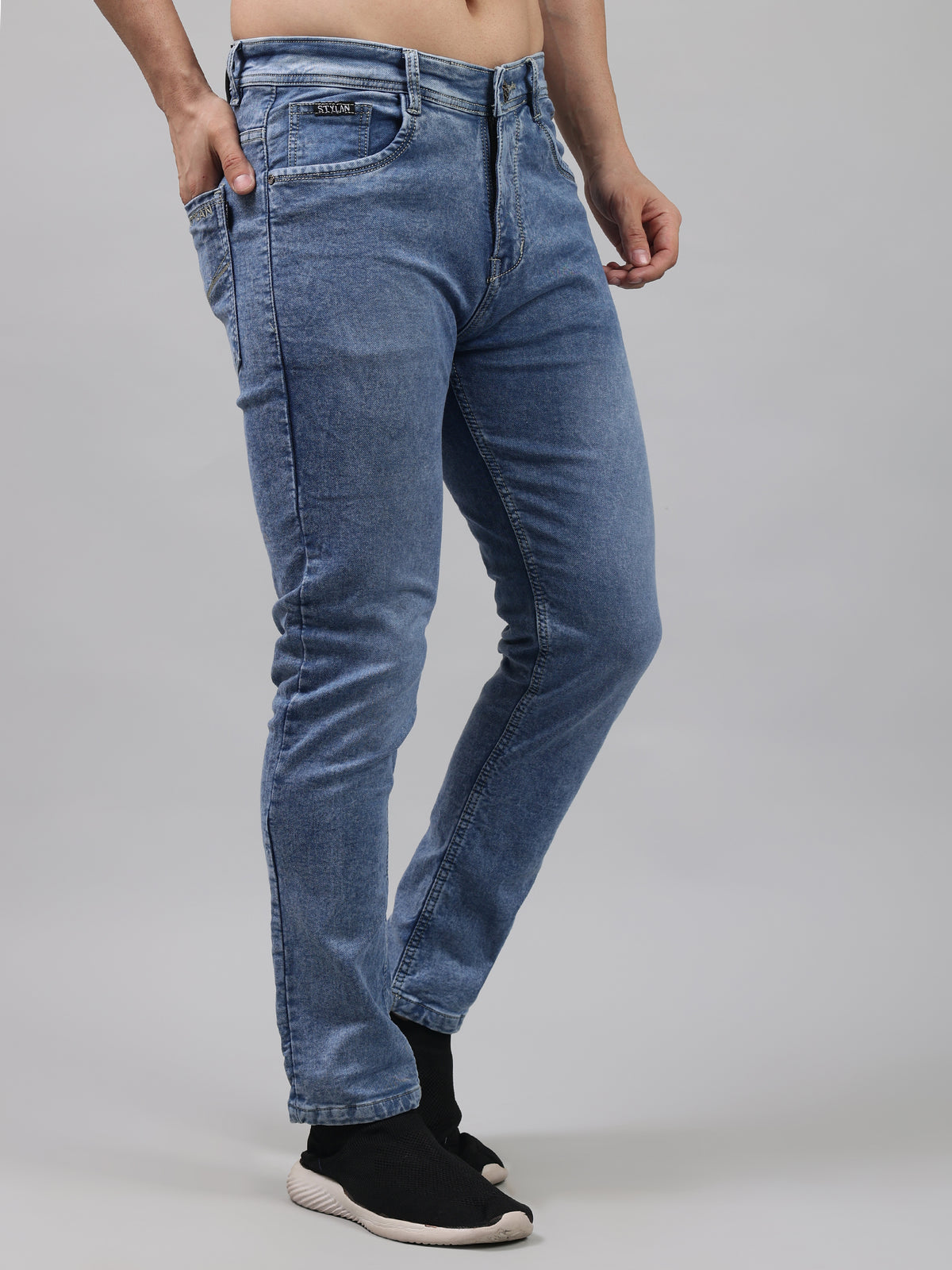 Relaxed Fit Stretchable Men's Jeans