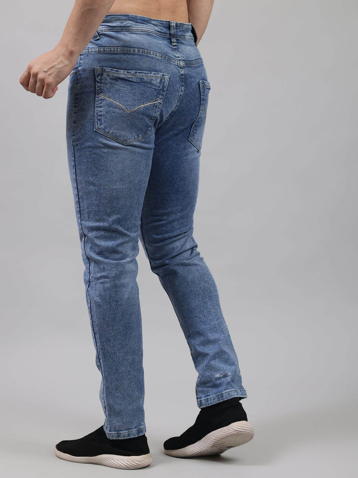 Relaxed Fit Stretchable Men's Jeans