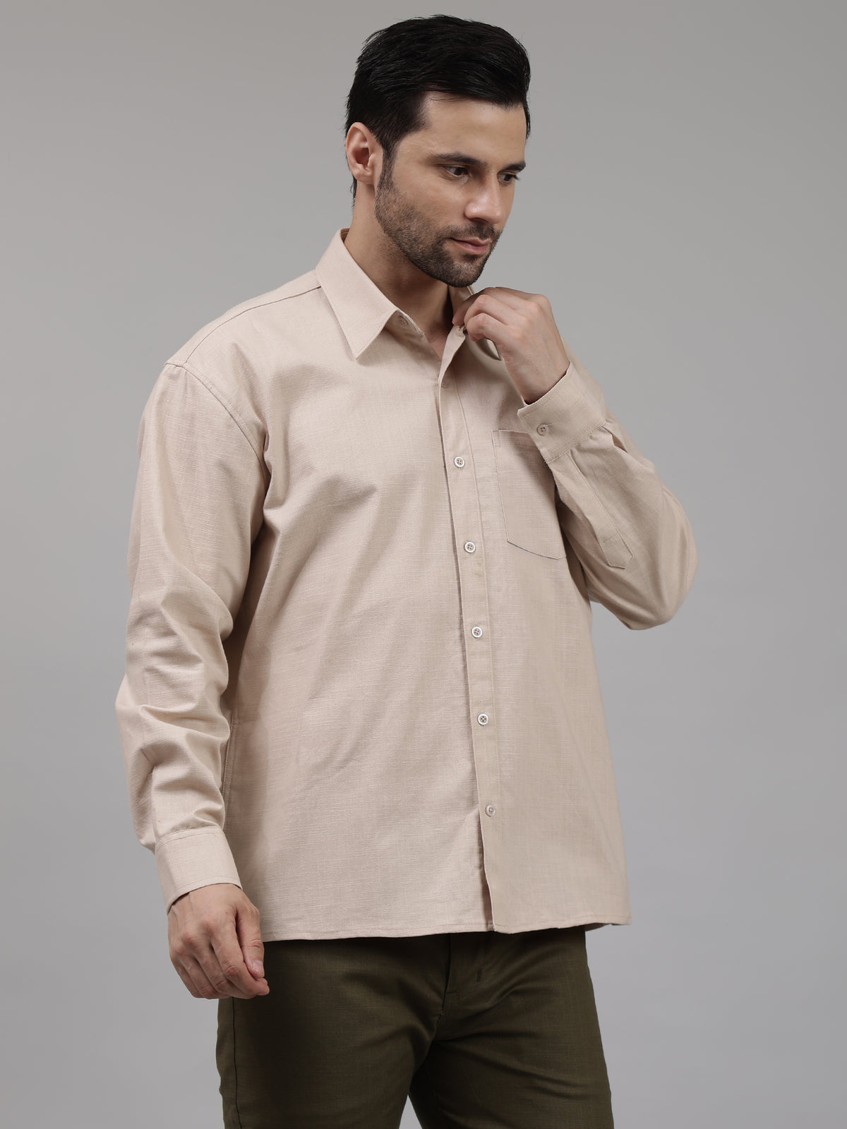 Classic Slim Fit Solid Formal Shirt