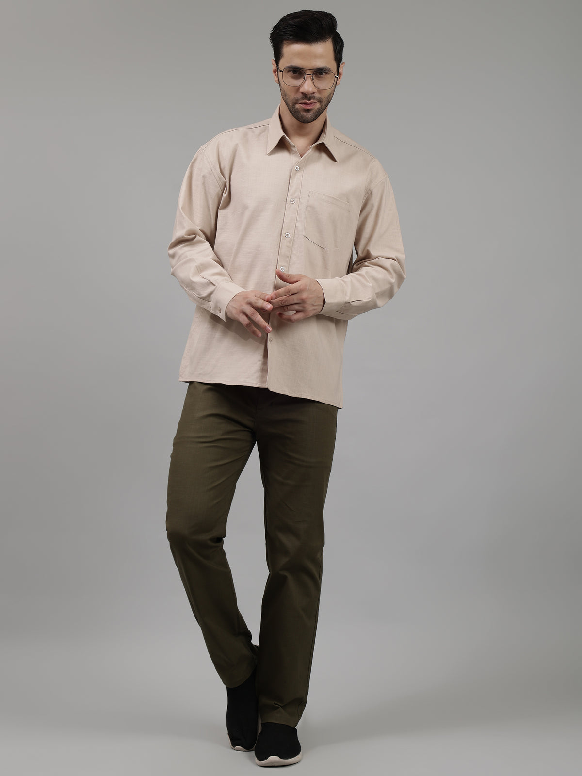 Classic Slim Fit Solid Formal Shirt