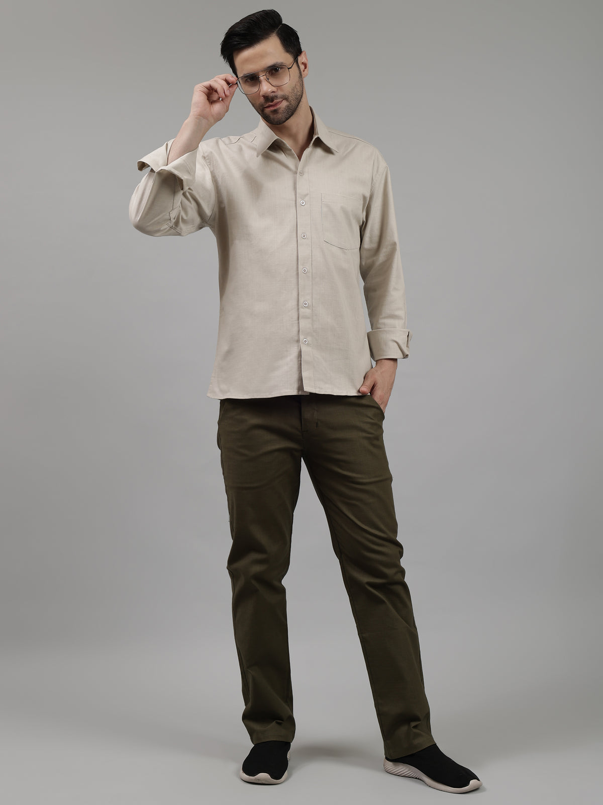Casual Comfort Regular Fit Solid Shirt