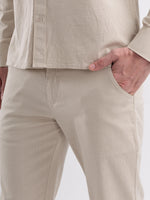 Beige Breeze Linen Co-ord Set