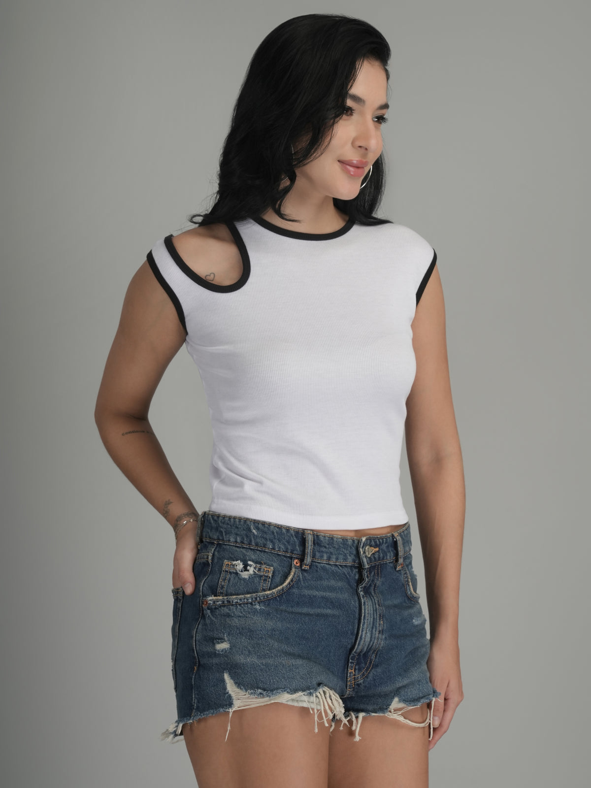Boho Charm Solid Crop Top