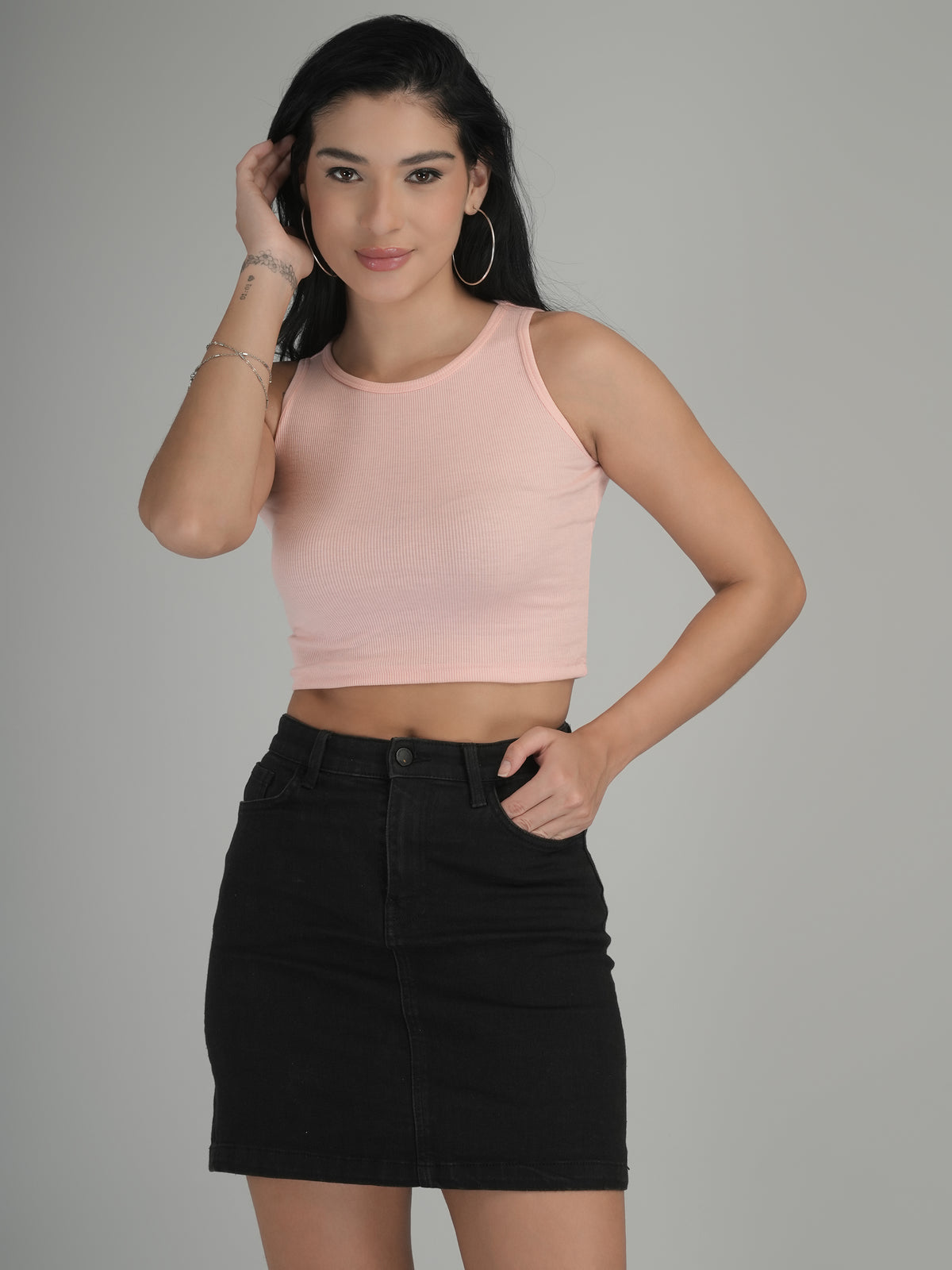 Pastel Dream Solid Crop Top