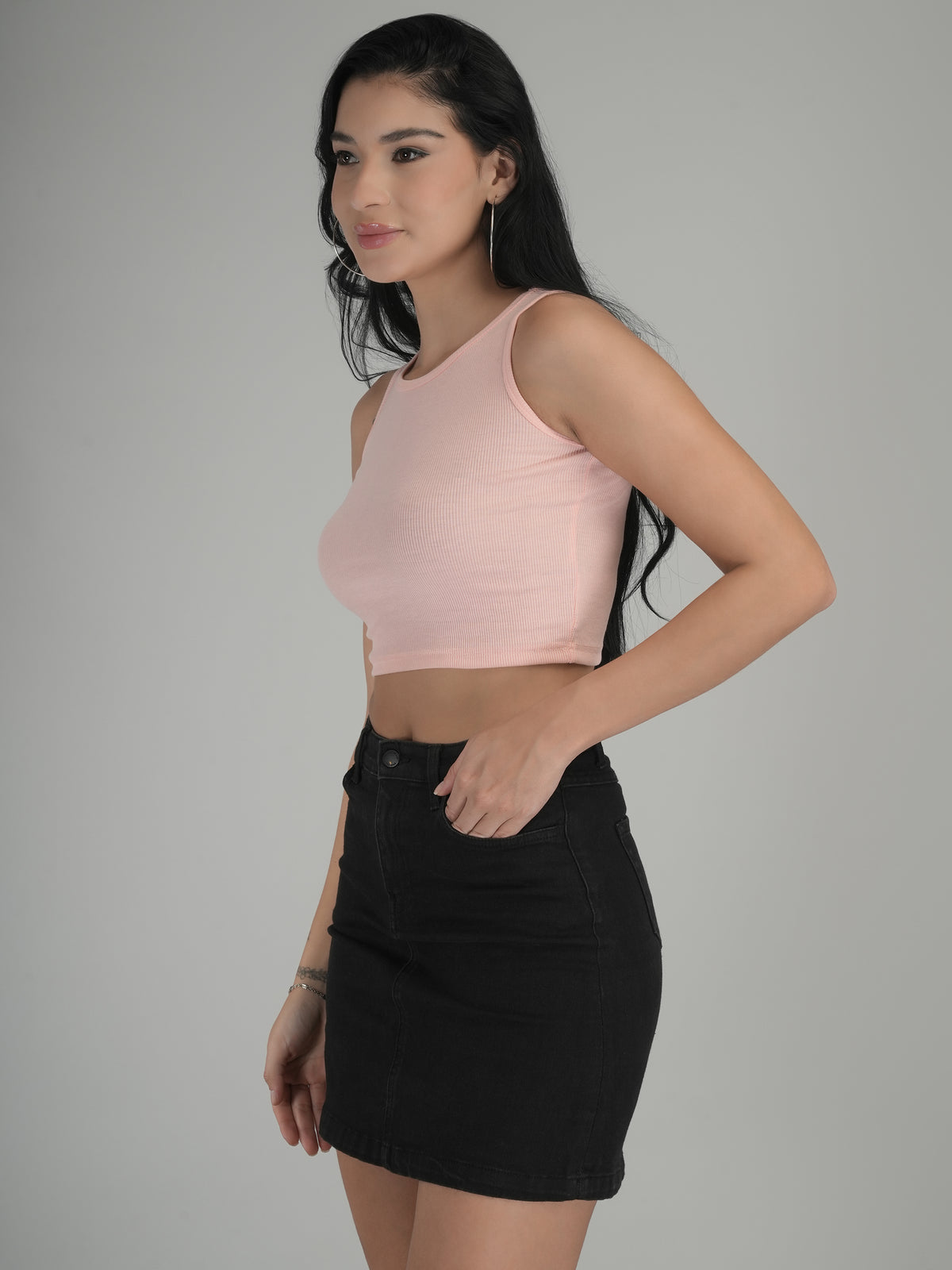 Pastel Dream Solid Crop Top