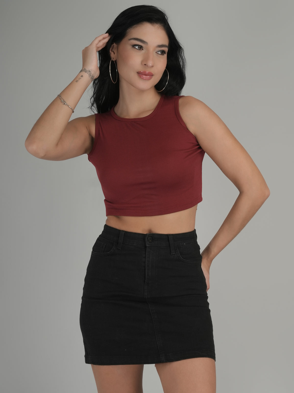 Soft Touch Solid Crop Top