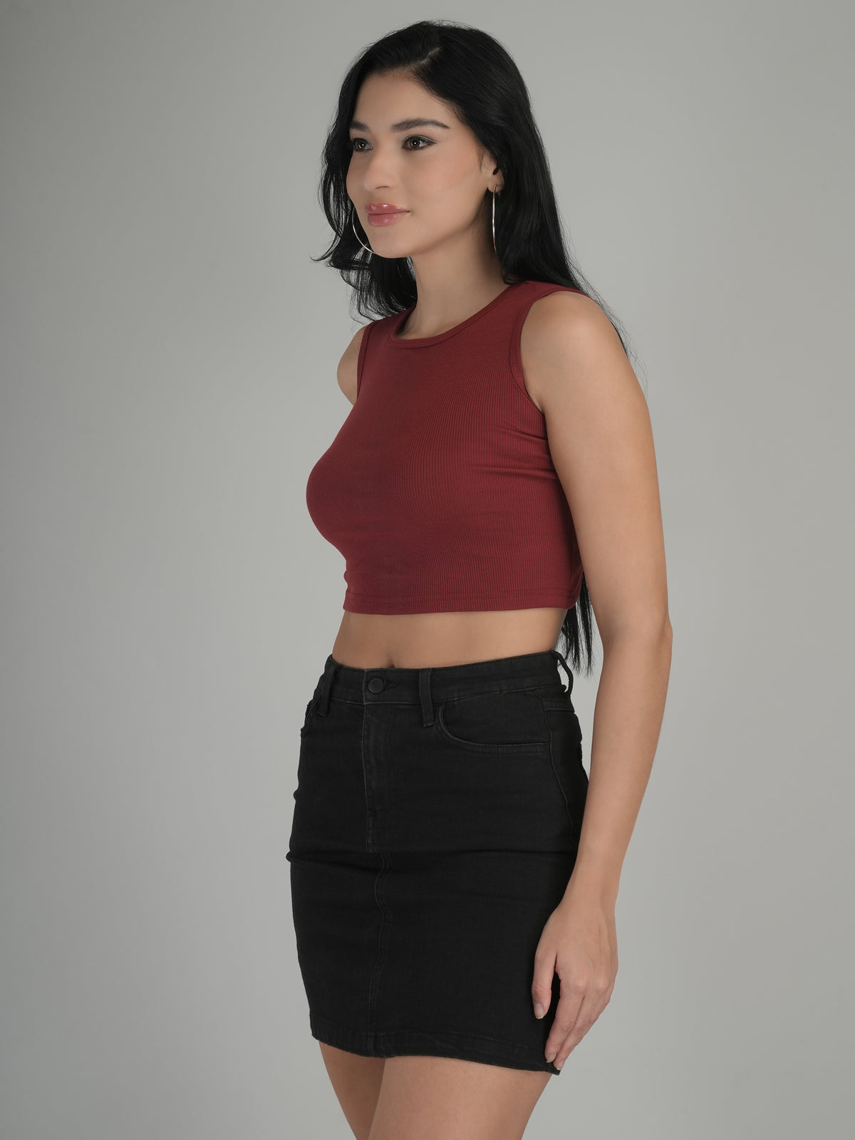 Soft Touch Solid Crop Top