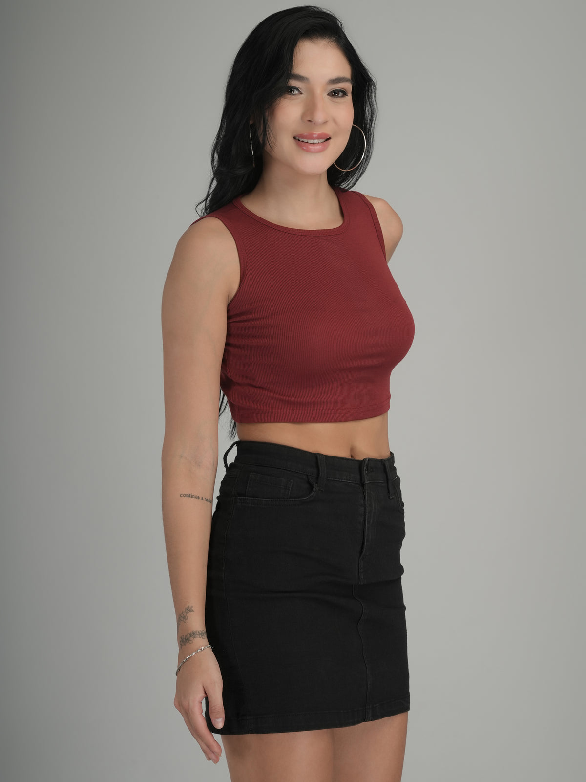 Soft Touch Solid Crop Top