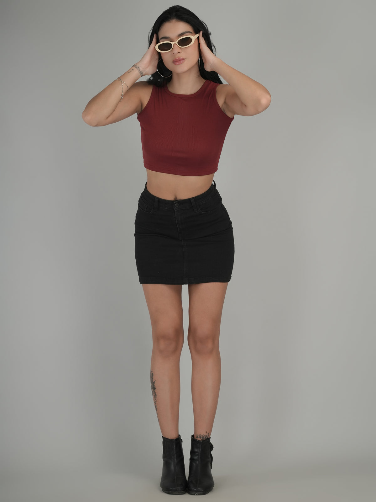 Soft Touch Solid Crop Top