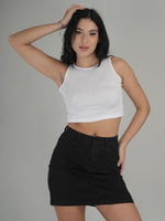 Monochrome Magic Solid Crop Top
