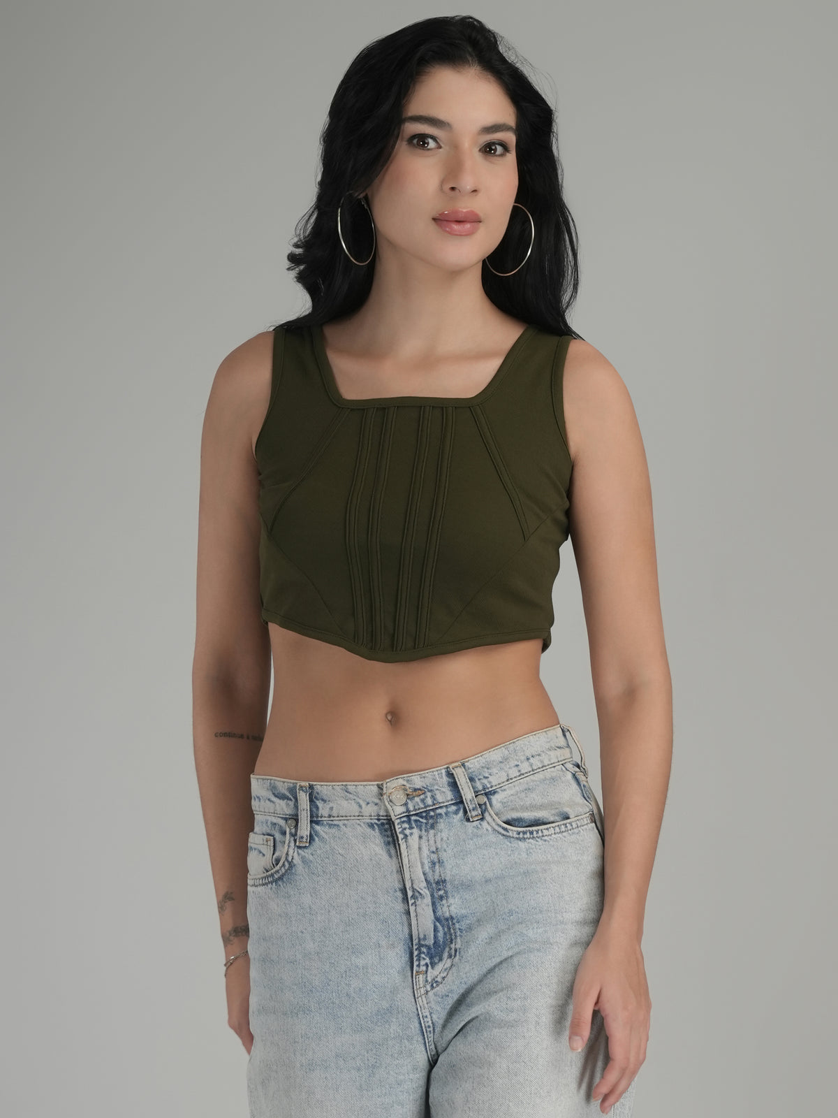 Summer Splash Solid Crop Top