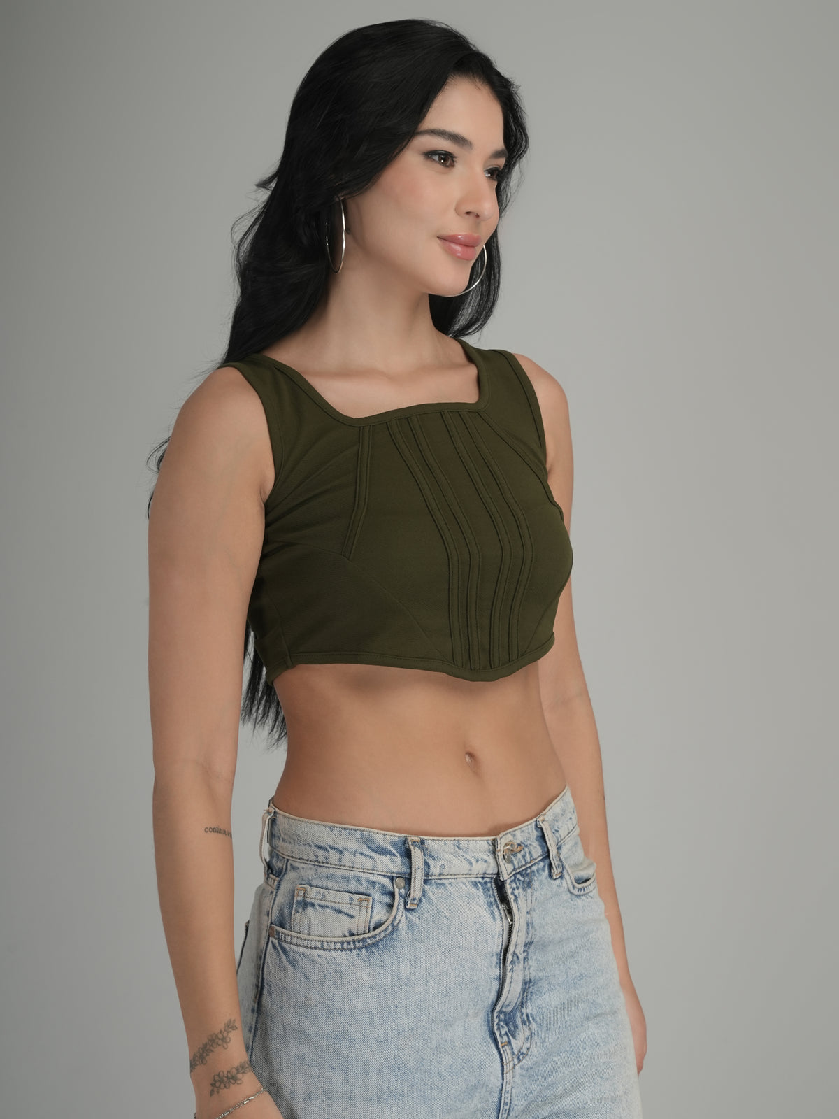 Summer Splash Solid Crop Top