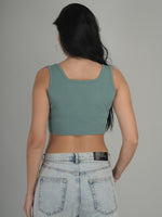 Classic Fit Solid Crop Top