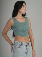 Classic Fit Solid Crop Top
