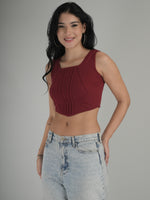 Vibrant Pulse Solid Crop Top