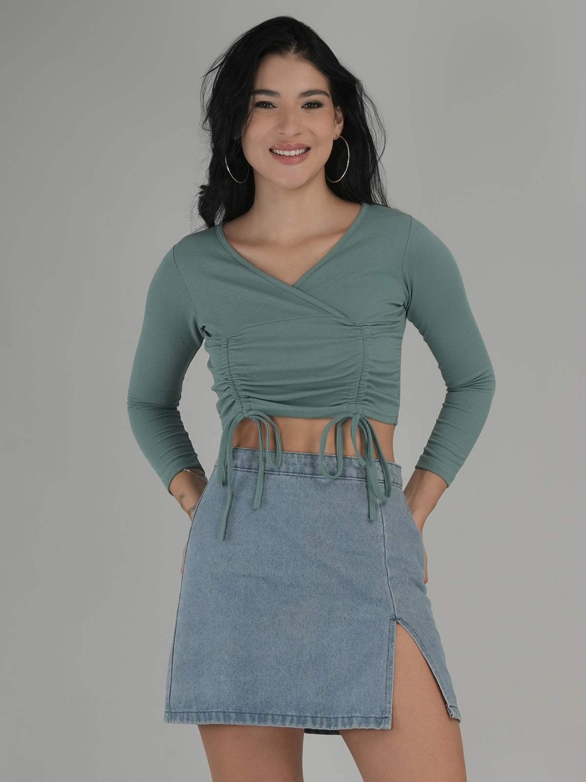 Soft Elegance Solid Crop Top