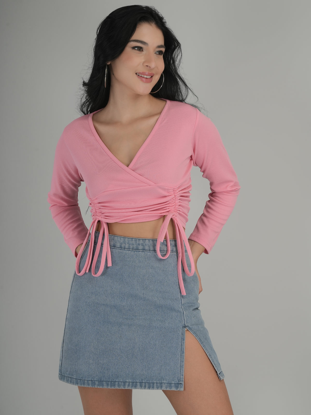 Color Pop Solid Crop Top