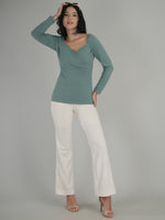 Elegant Hue Solid Crop Top