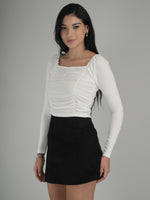 Vivid Charm Solid Crop Top