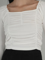 Vivid Charm Solid Crop Top