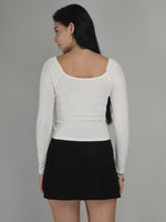 Vivid Charm Solid Crop Top