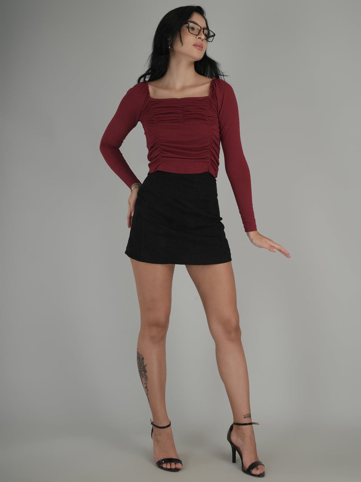 Soft Layers Solid Crop Top