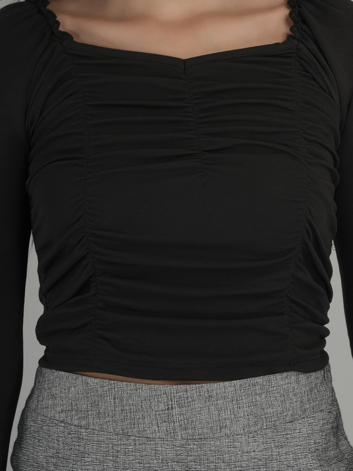 Weekend Vibe Solid Crop Top