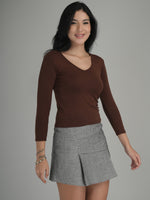 Vintage Dark Solid Crop Top