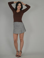 Vintage Dark Solid Crop Top