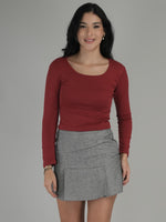 Urban Minimal Solid Crop Top