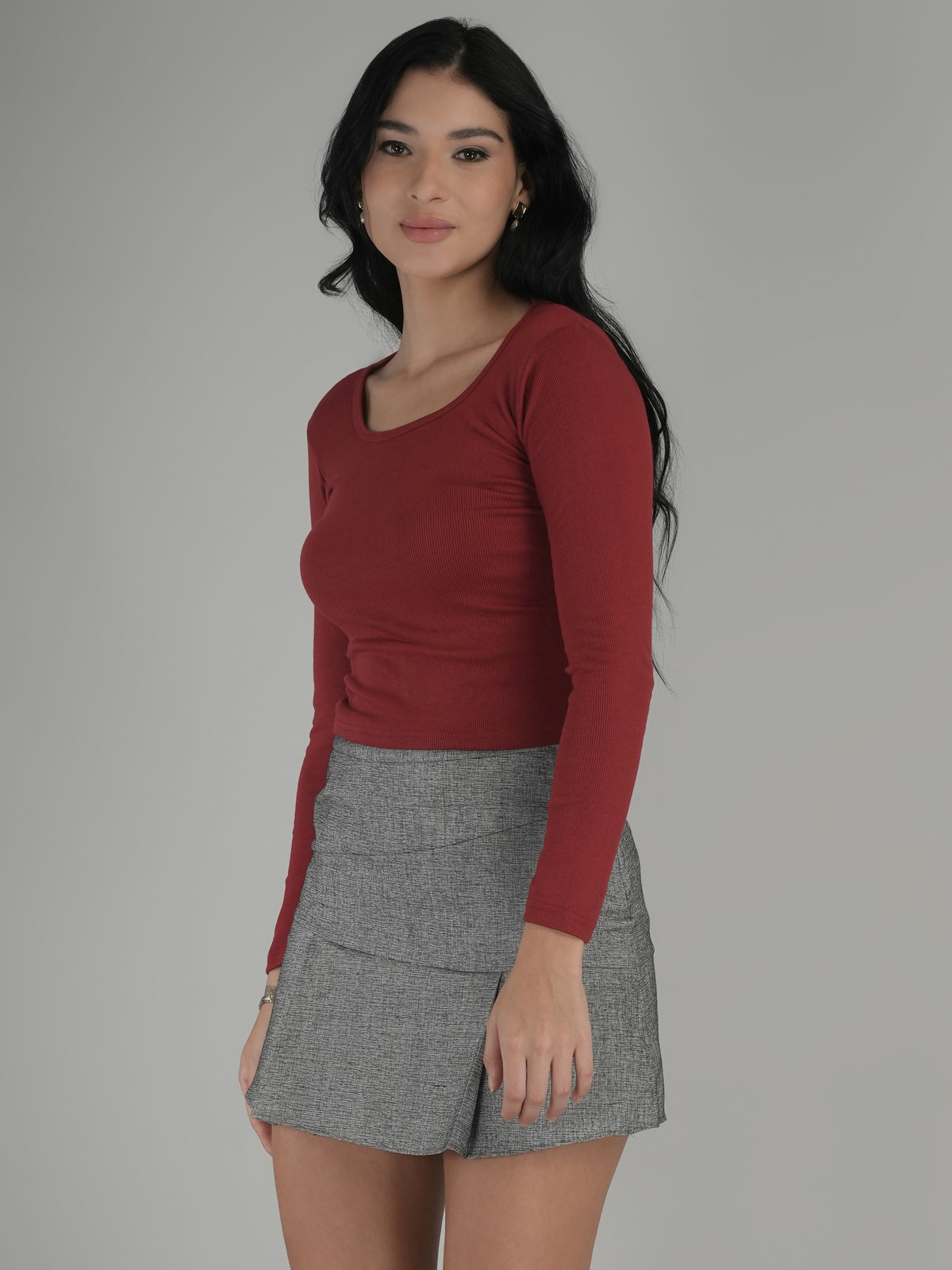 Urban Minimal Solid Crop Top