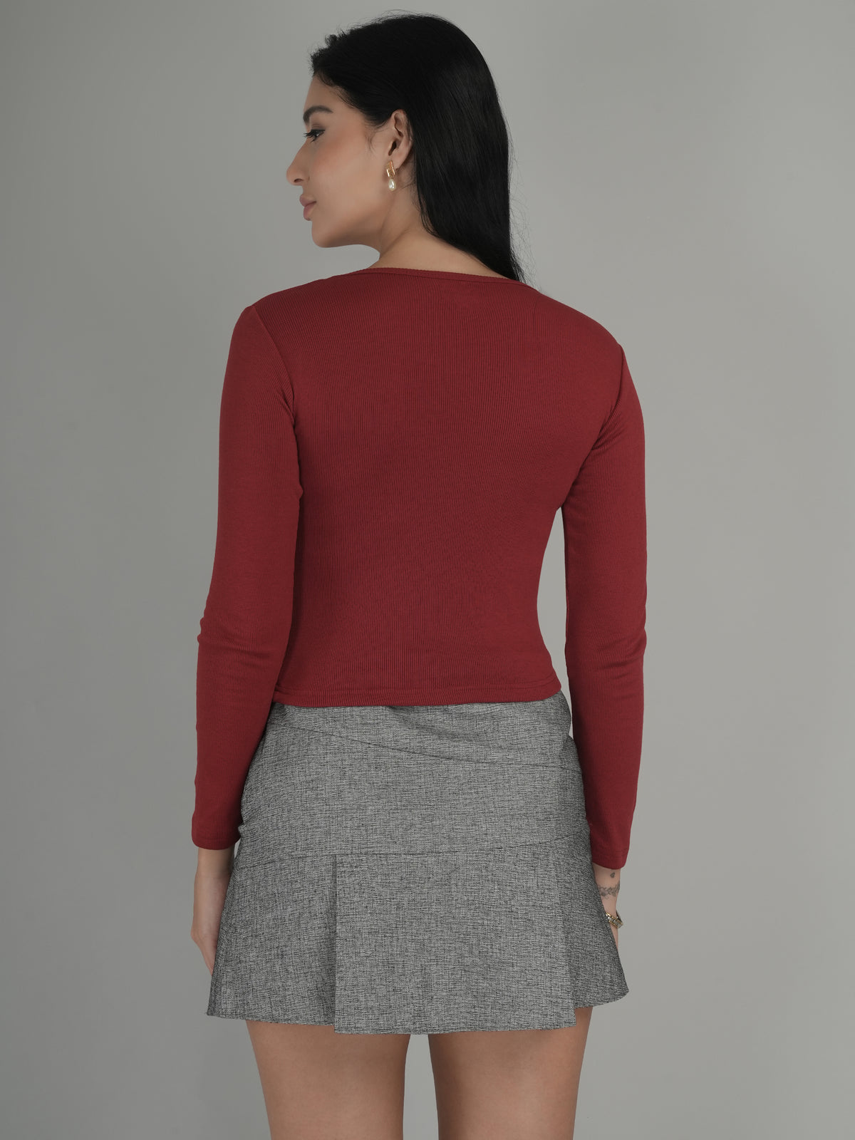 Urban Minimal Solid Crop Top