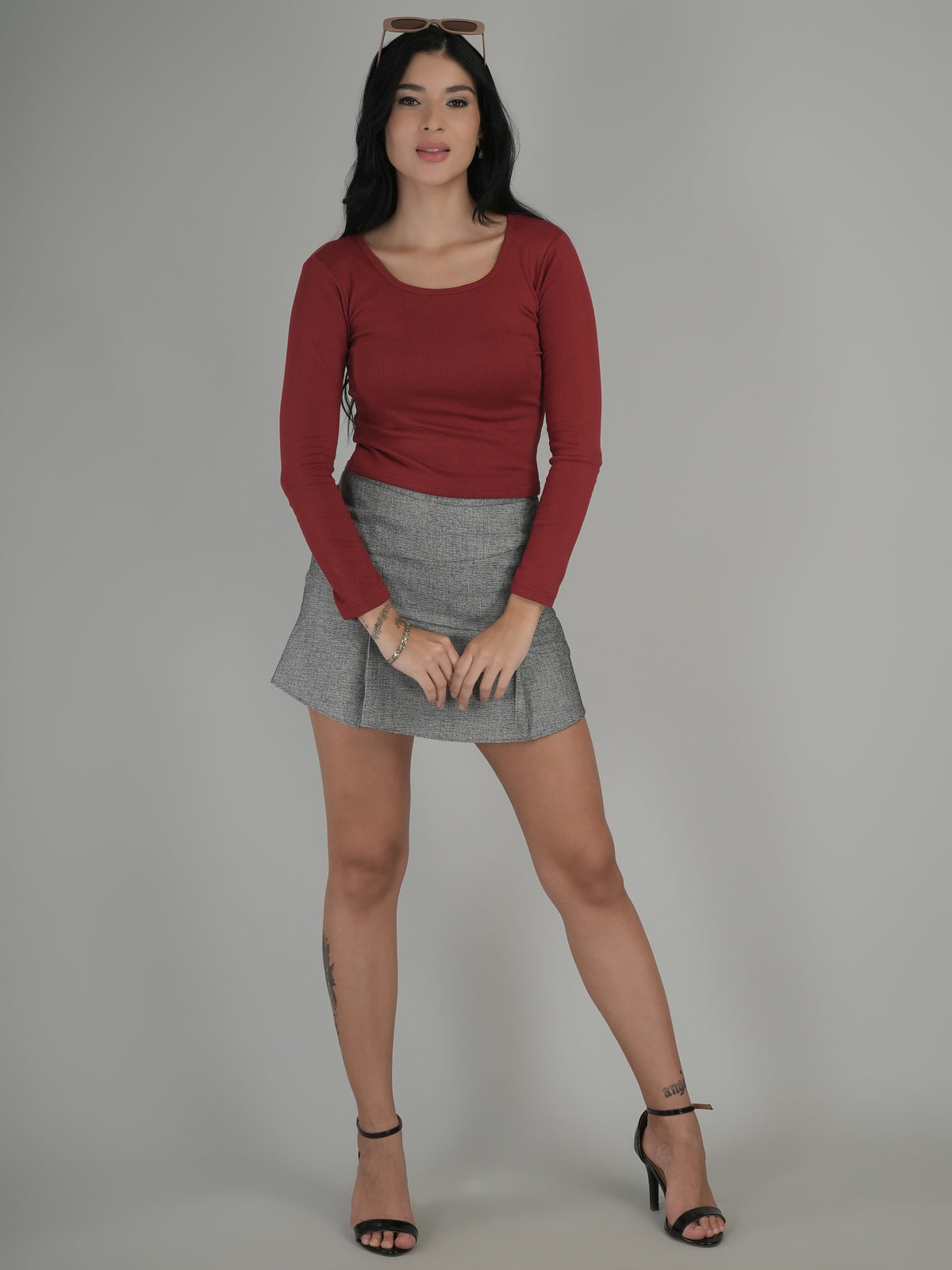 Urban Minimal Solid Crop Top