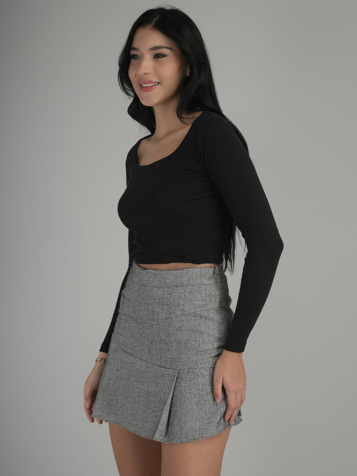 Casual Ease Solid Crop Top