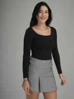 Casual Ease Solid Crop Top