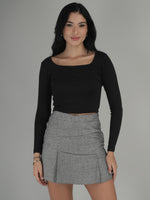 Casual Ease Solid Crop Top