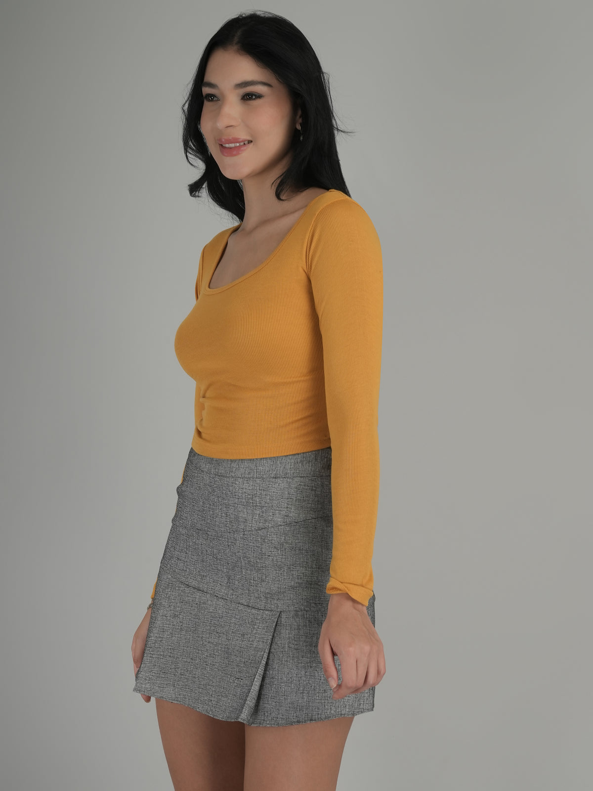 Bright Spirit Solid Crop Top
