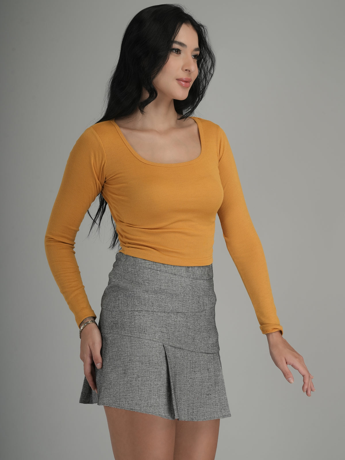 Bright Spirit Solid Crop Top