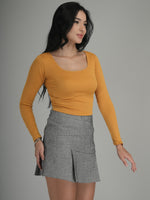 Bright Spirit Solid Crop Top