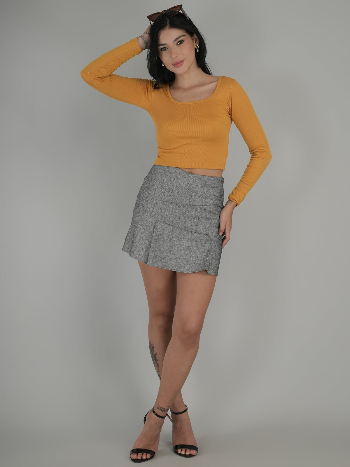 Bright Spirit Solid Crop Top