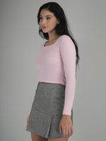 Relaxed Fit Solid Crop Top