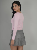 Relaxed Fit Solid Crop Top