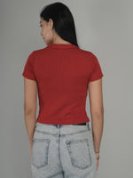 Summer Radiance Solid Crop Top