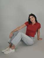 Summer Radiance Solid Crop Top