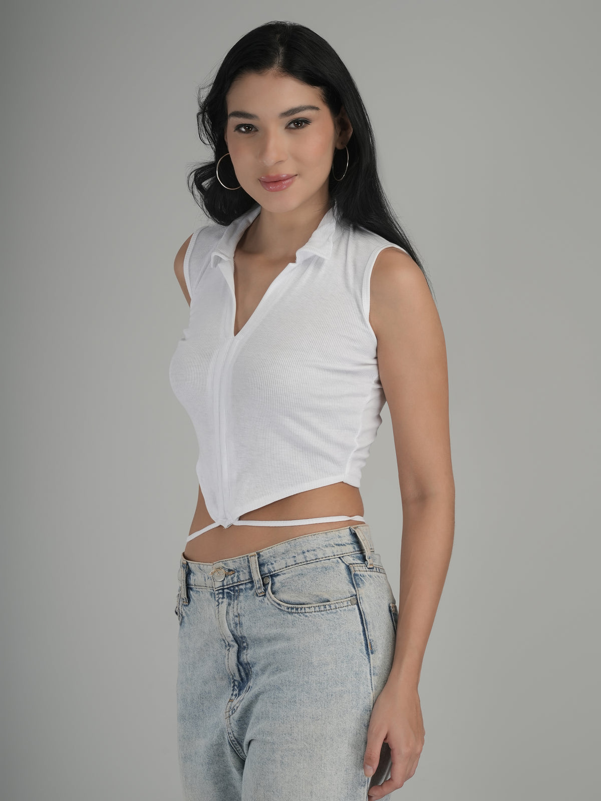 Soft Whisper Solid Crop Top